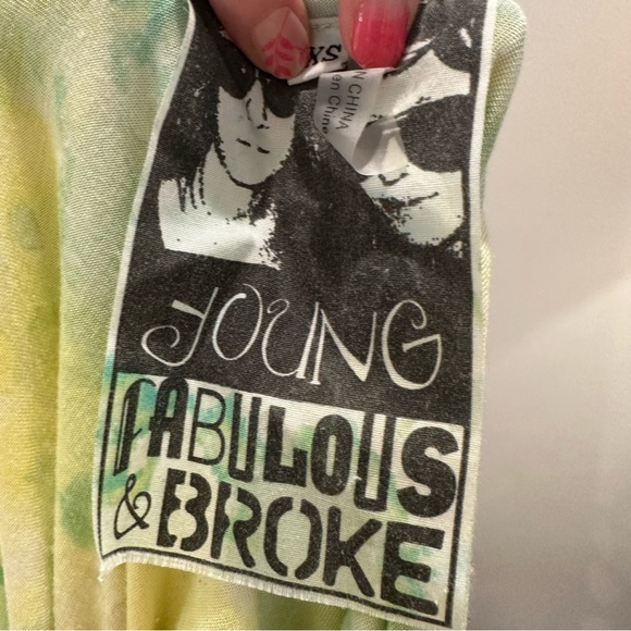 Young fabulous and broke tie dyed high low, low back dress - Picture 4 of 4